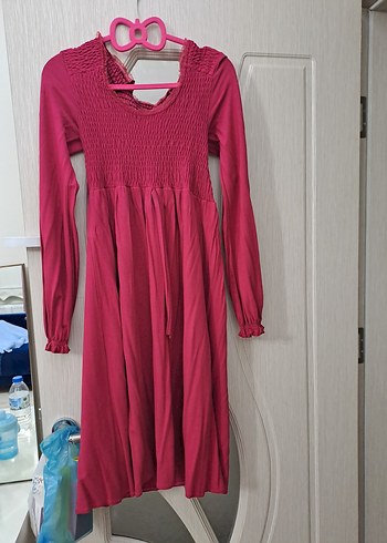 Siyah Kolsuz Midi Elbise - Görsel 2