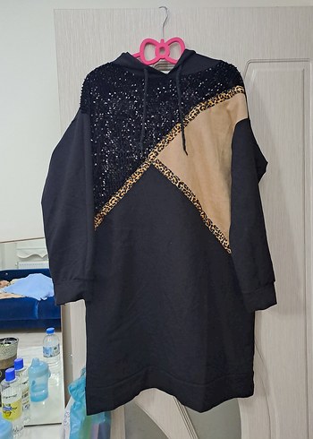 Siyah Kolsuz Midi Elbise - Görsel 18