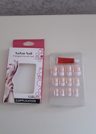 Takma tırnak+ yapıştırıcı