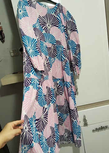 Pembe Bohem Uzun Elbise - Görsel 3