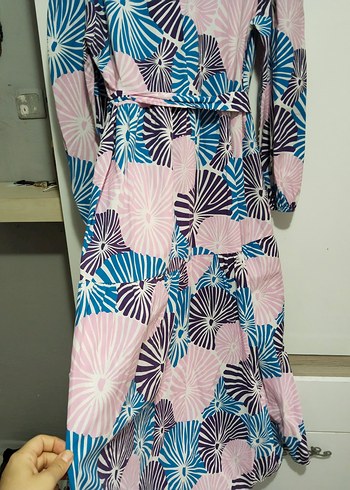 Pembe Bohem Uzun Elbise - Görsel 6