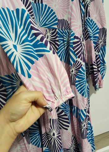 Pembe Bohem Uzun Elbise - Görsel 4