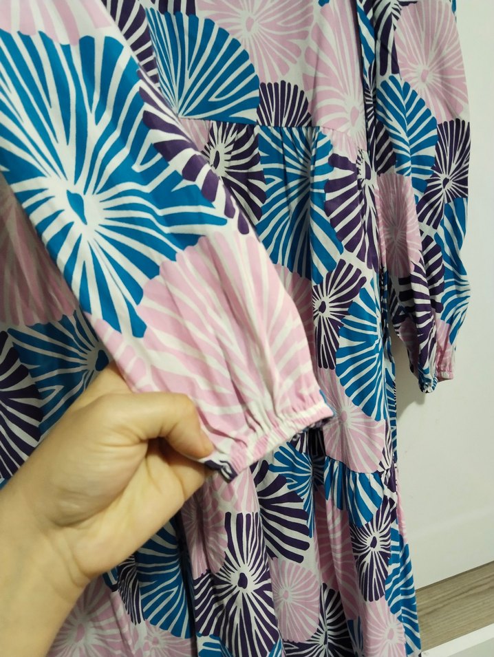 Pembe Bohem Uzun Elbise - Görsel 4