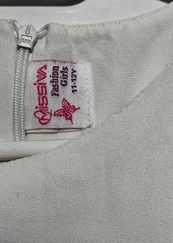 Kız Çocuk Beyaz Payetli Kolsuz Elbise - Görsel 5