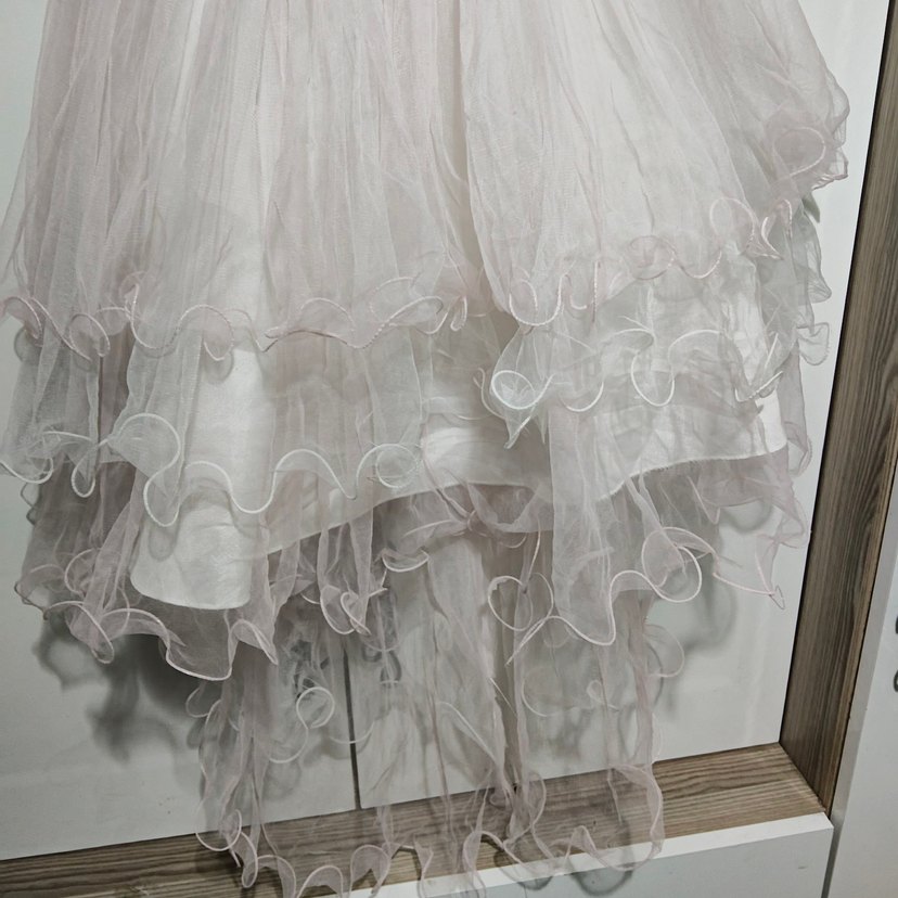 pembe tüllü Kız Çocuk Abiye Elbise - Görsel 5