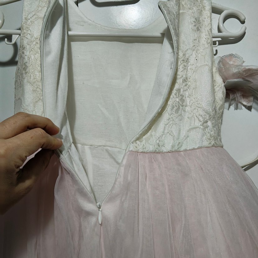 pembe tüllü Kız Çocuk Abiye Elbise - Görsel 4