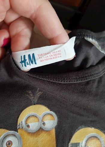 4 Yaş Beden H&M marka uzun kollu tişörtler