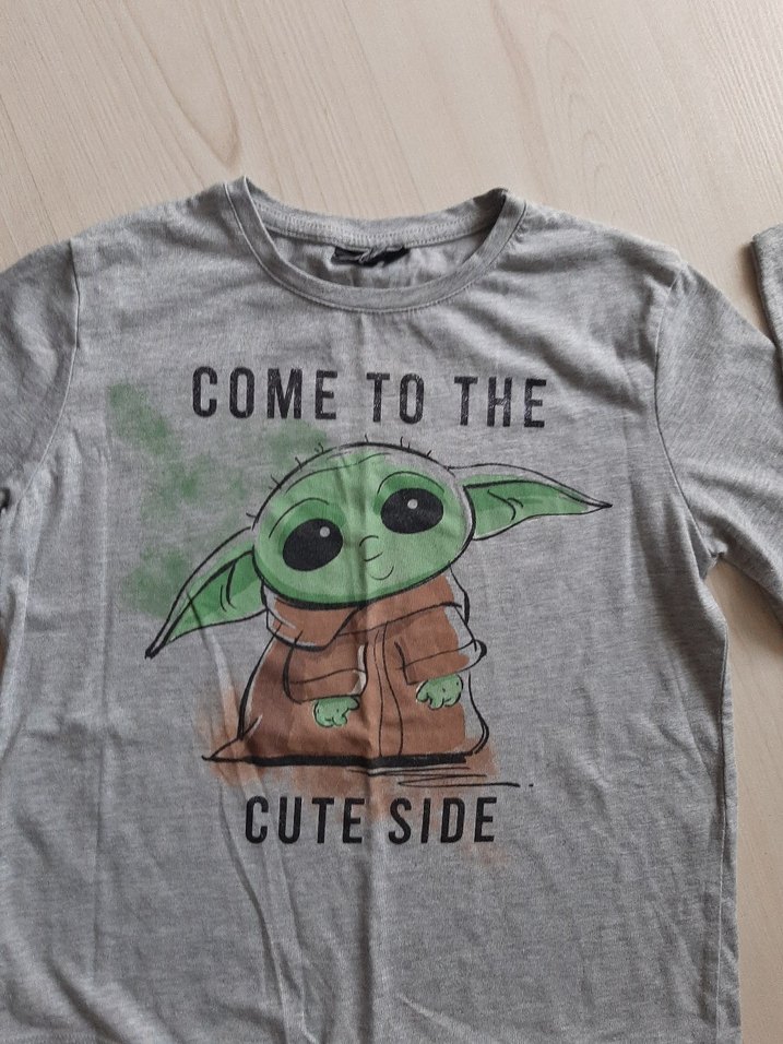 Kız Çocuk Uzun Kollu Gri Baskılı Tişört - Görsel 3