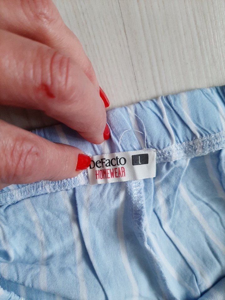 DeFacto viskon pijama alti - Görsel 4