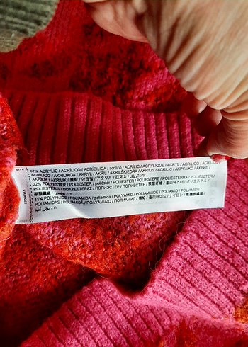 Pembe Renkli Örgü Balıkçı Yaka Kadın Kazak - Görsel 4