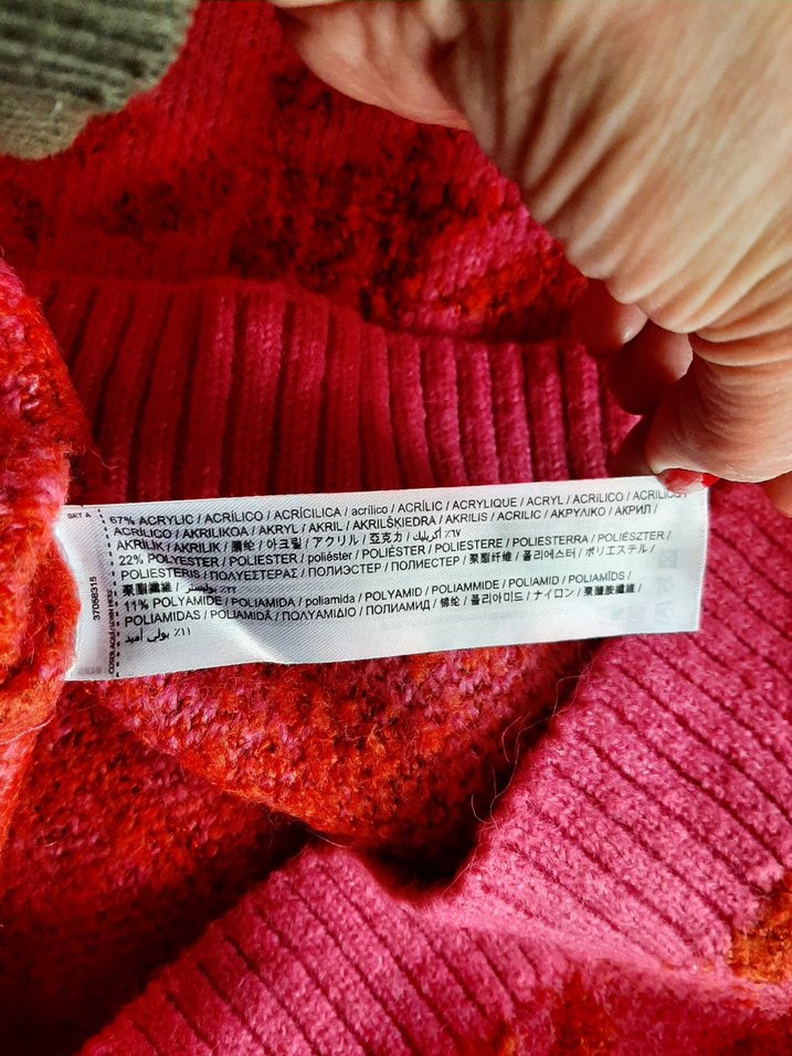 Pembe Renkli Örgü Balıkçı Yaka Kadın Kazak - Görsel 4