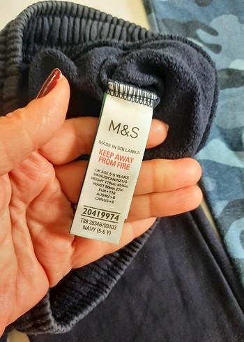 Erkek Çocuk Lacivert ve Kamuflaj Eşofman Altı - Görsel 5