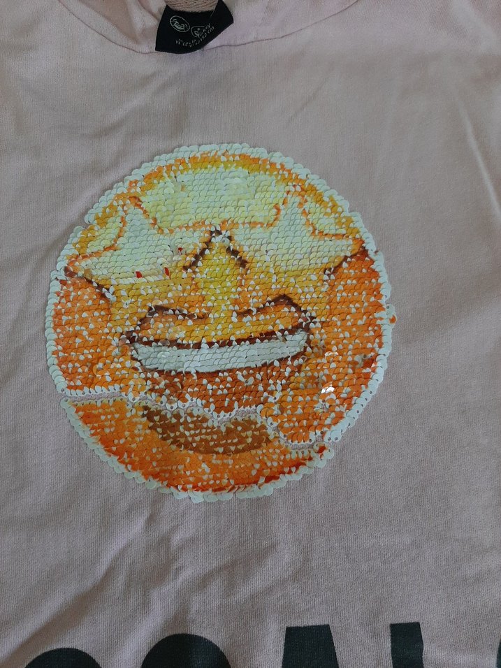 Pembe Kız Çocuk Payetli Kapüşonlu Sweatshirt - Görsel 3