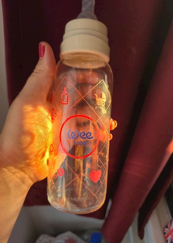 Kırmızı Bebek Biberonu - Görsel 4