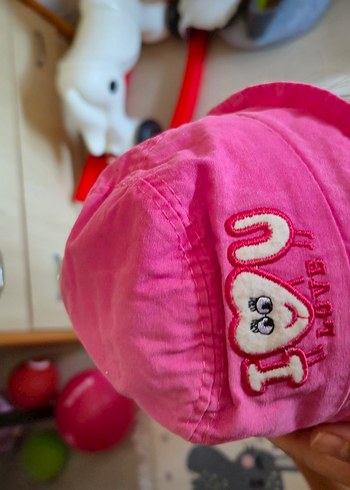 H&M Düğmeli Pembe Çocuk Şapka