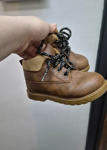 Kahverengi Deri Erkek Çocuk Botu