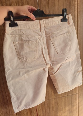 Bej Kadın Regular Fit Bermuda Şort - Görsel 5