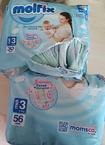 Molfix 3 numara bebek bezi
