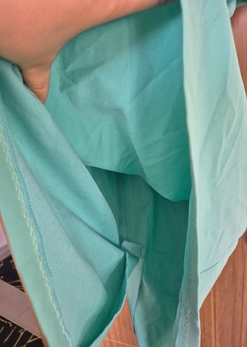 Turkuaz Midi Elbisesi - Görsel 5