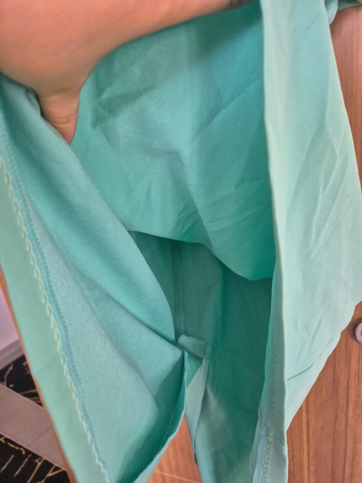 Turkuaz Midi Elbisesi - Görsel 5