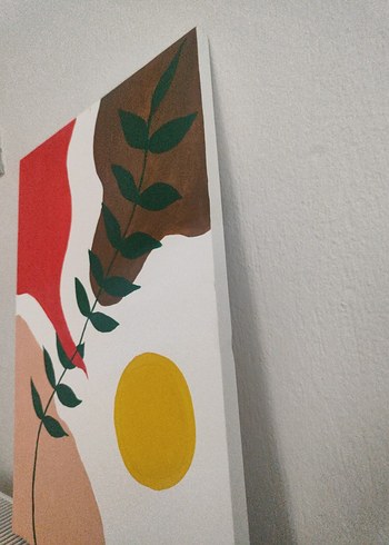 Beden Soyut Doğa Temalı Kanvas Tablo