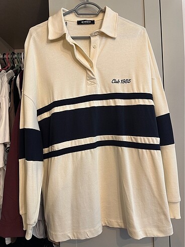 Polo yaka sweatshirt