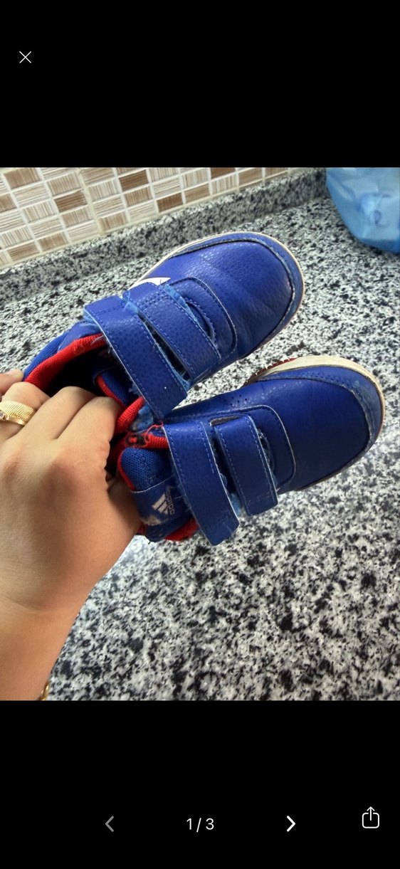 Mavi Erkek Çocuk Spor Ayakkabı Velcro - Görsel 4