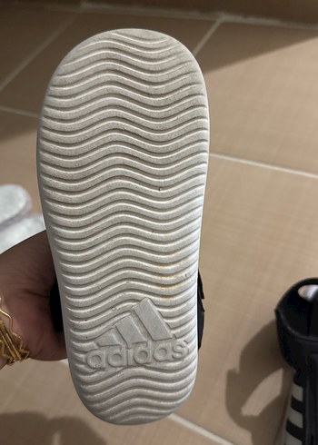 Erkek Çocuk Siyah Adidas Kaydırmaz Terlik - Görsel 3