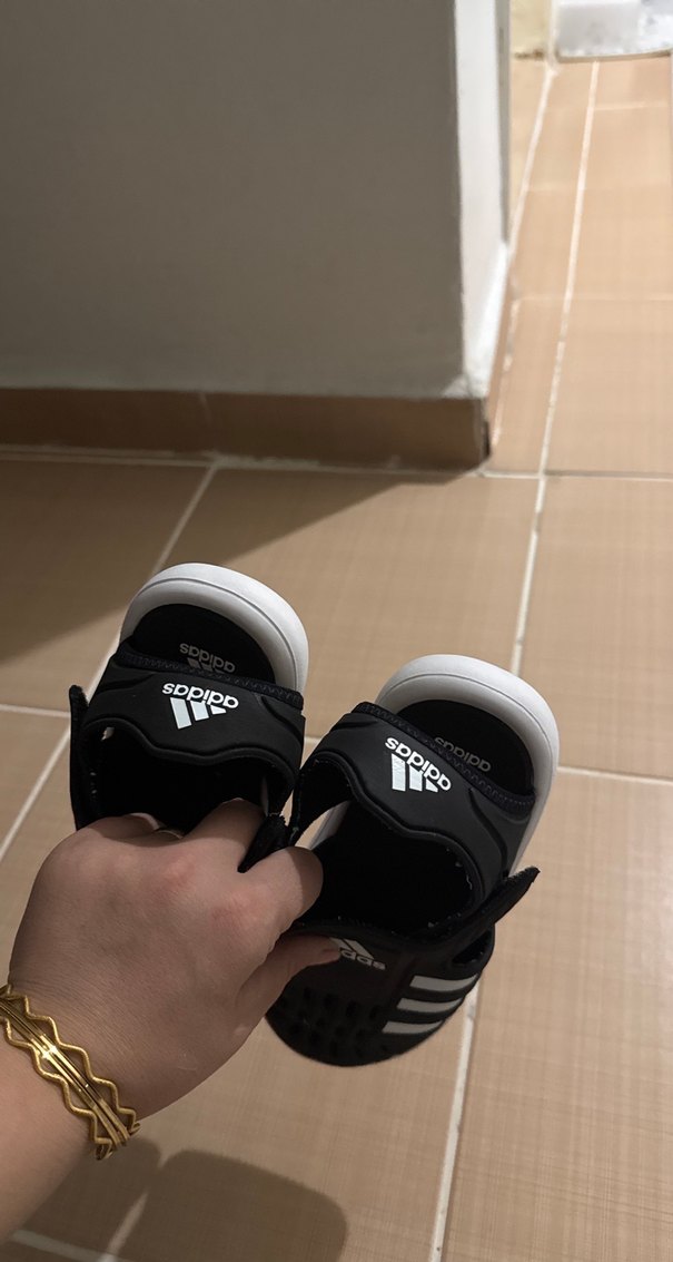 Erkek Çocuk Siyah Adidas Kaydırmaz Terlik - Görsel 5