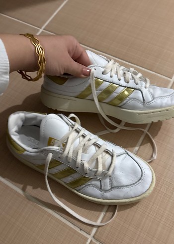 Beyaz Kadın Spor Ayakkabı - Düz Taban - Görsel 4