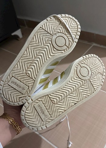 Beyaz Kadın Spor Ayakkabı - Düz Taban - Görsel 7