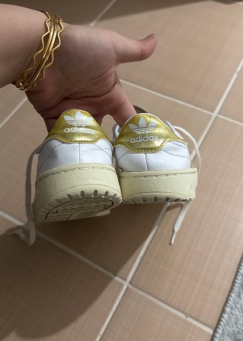 Beyaz Kadın Spor Ayakkabı - Düz Taban - Görsel 6