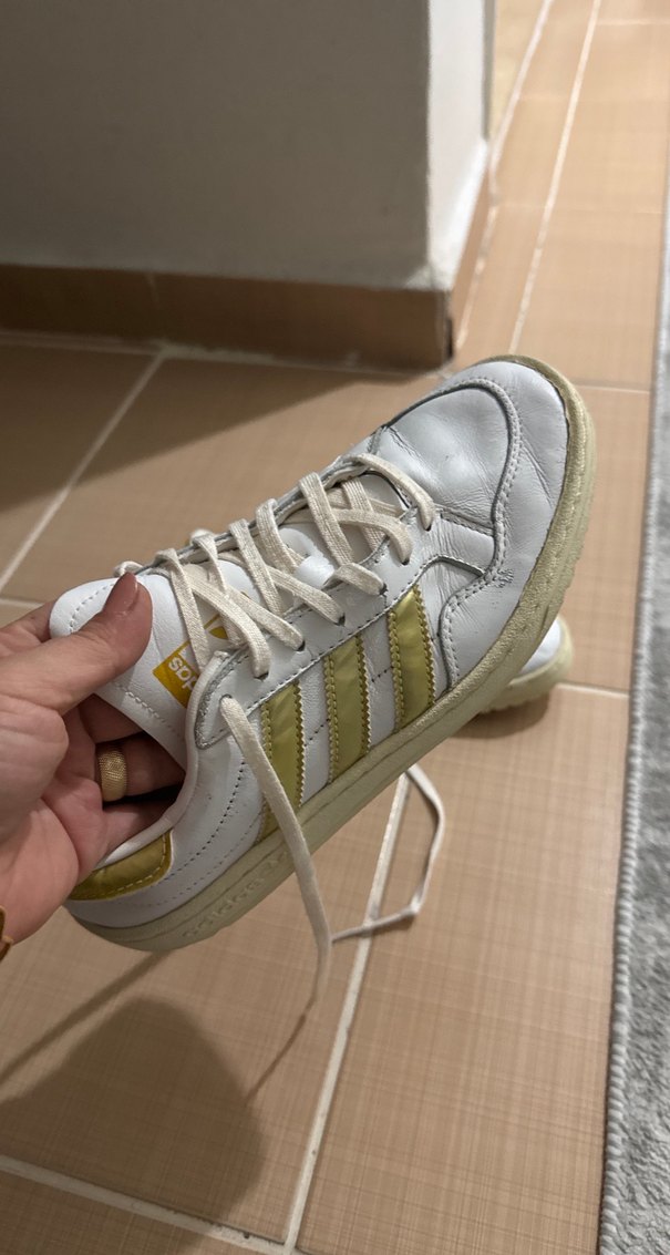 Beyaz Kadın Spor Ayakkabı - Düz Taban - Görsel 2