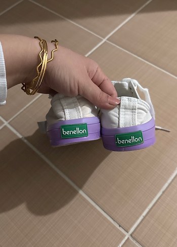 Beyaz Bağcıklı Kadın Spor Ayakkabı - Görsel 5