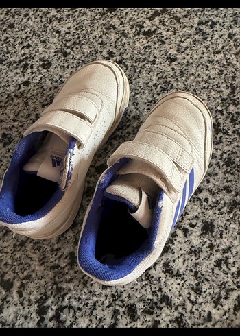 Erkek Çocuk Beyaz Cırt Cırtlı Spor Ayakkabı - Görsel 5