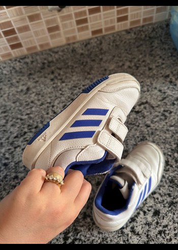 Erkek Çocuk Beyaz Cırt Cırtlı Spor Ayakkabı - Görsel 3