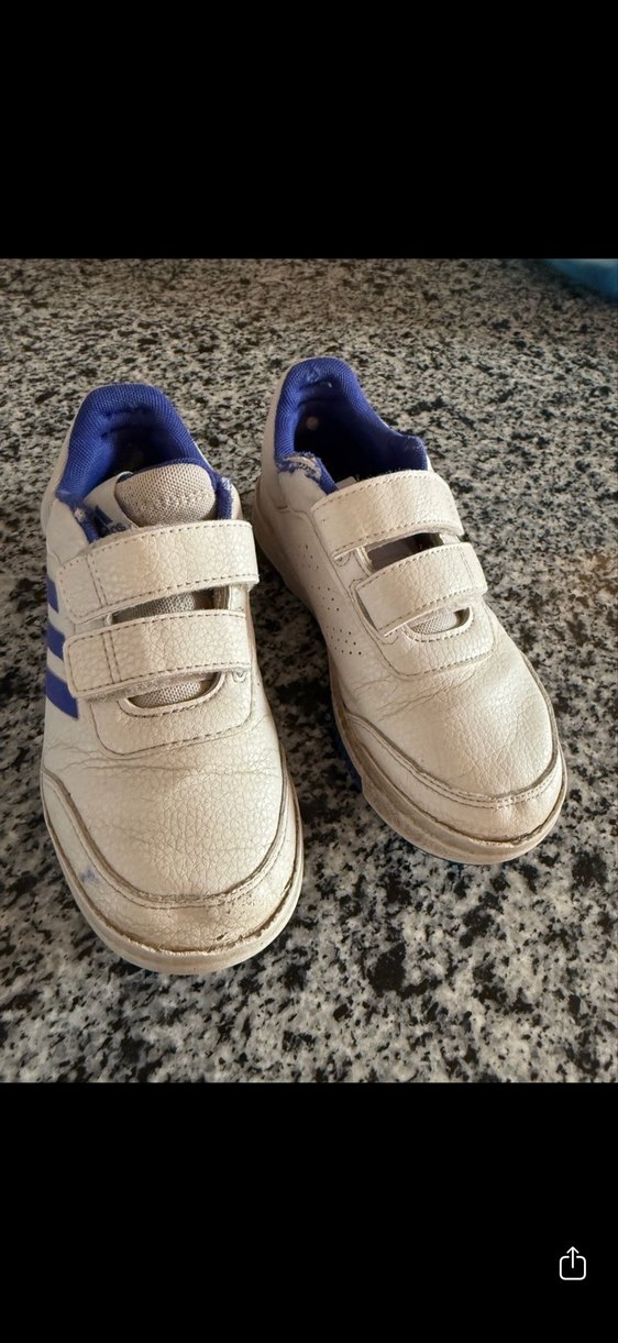 Erkek Çocuk Beyaz Cırt Cırtlı Spor Ayakkabı - Görsel 2