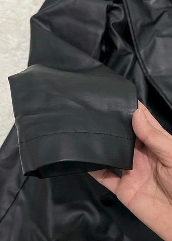Siyah Deri Ceket - Görsel 3