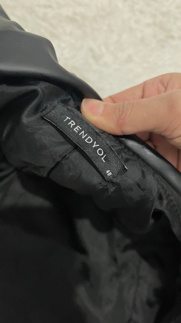 Siyah Deri Ceket - Görsel 4