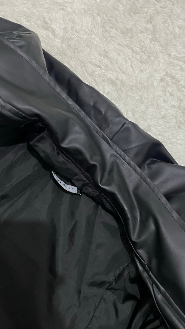 Siyah Deri Ceket - Görsel 5