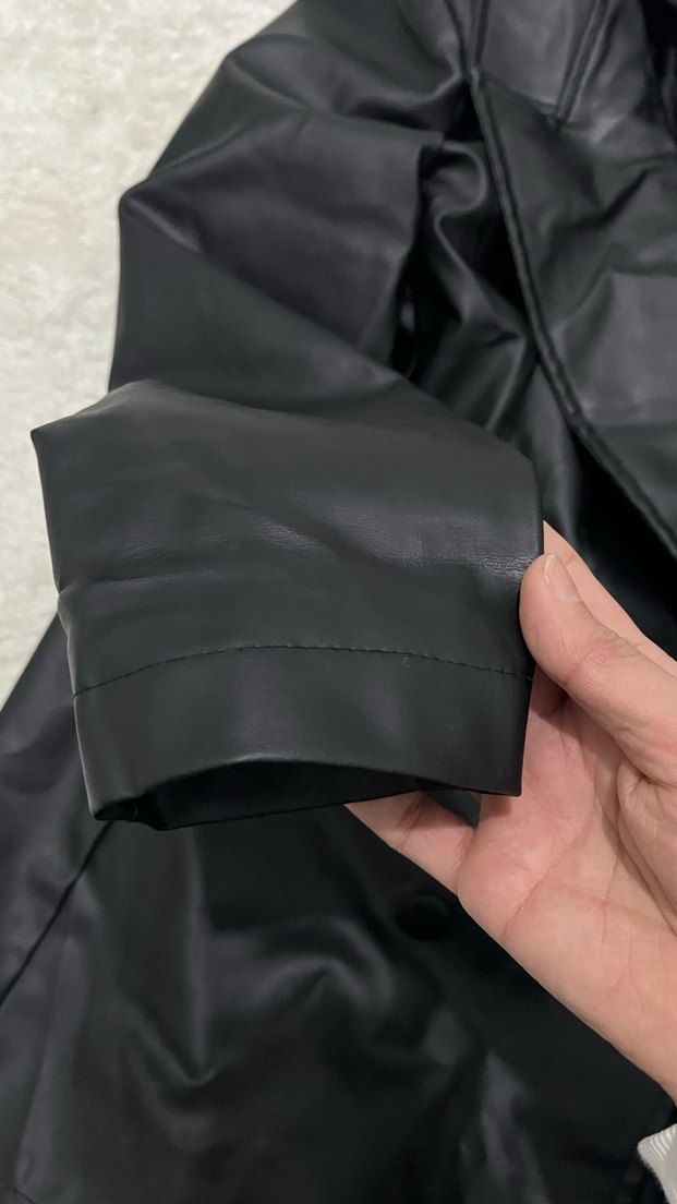 Siyah Deri Ceket - Görsel 3