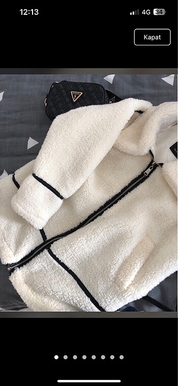 Peluş mont ceket
