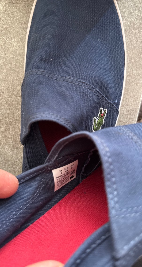 Lacoste Erkek Lacivert Espadril Spor Ayakkabı - Görsel 4