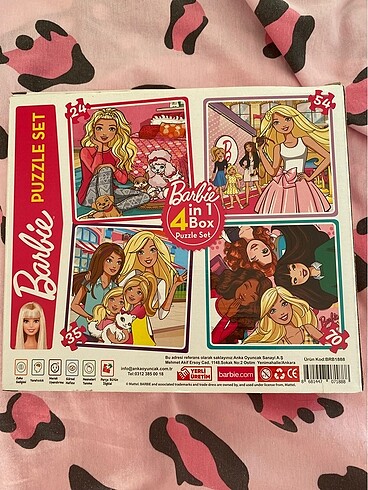 Barbie Barbie 4 in 1 Puzzle yapboz