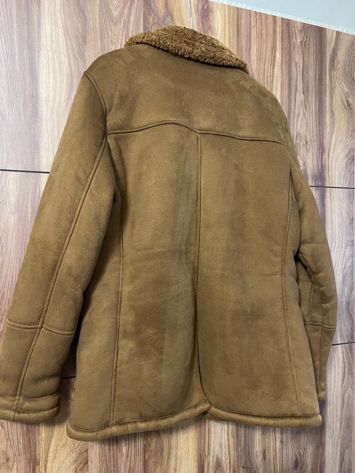 Kahverengi Süet Kürklü Mont - Görsel 3