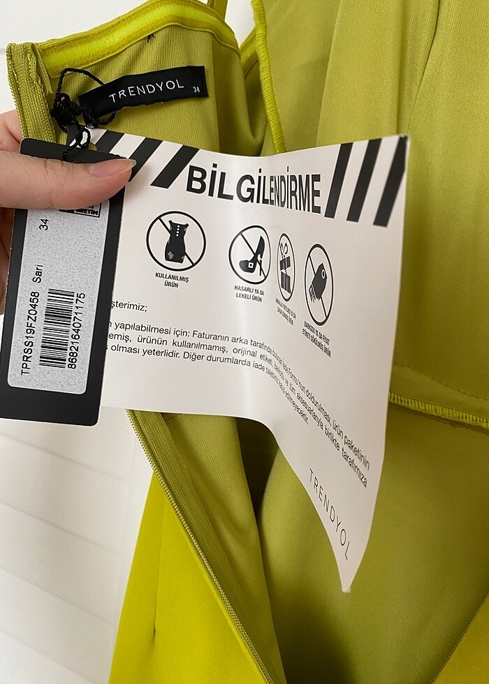 Dantel şeritli elbise - Görsel 5