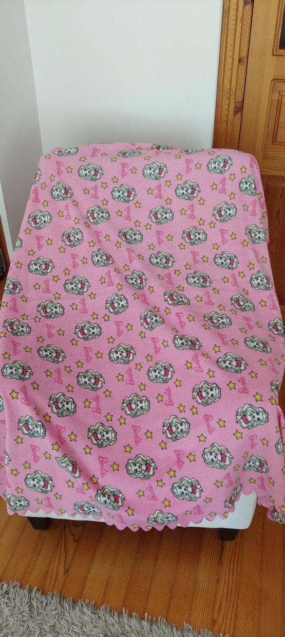 Renkli Baskılı Pembe Çocuk Battaniyesi - Görsel 4