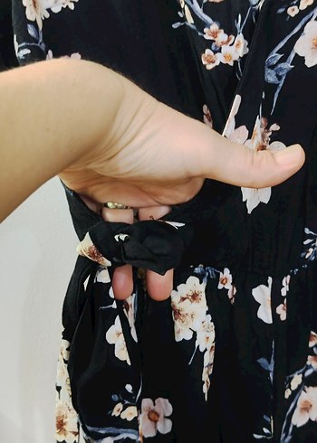 Çiçek Desenli S beden tulum - Görsel 5