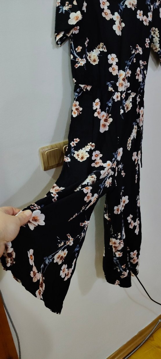 Çiçek Desenli S beden tulum - Görsel 4