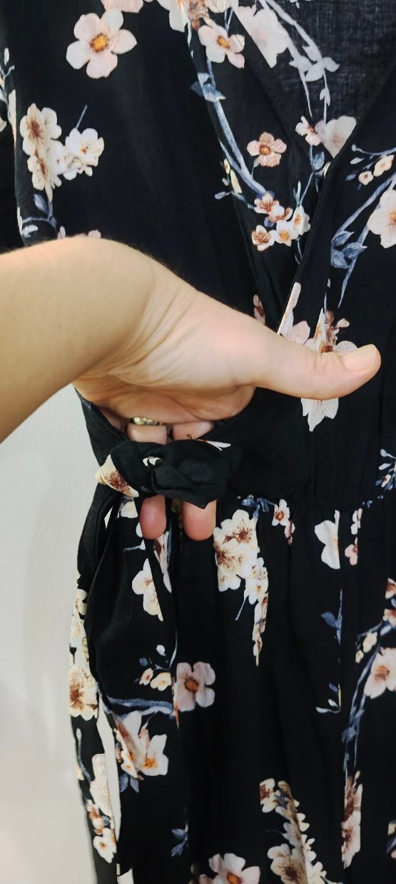 Çiçek Desenli S beden tulum - Görsel 5